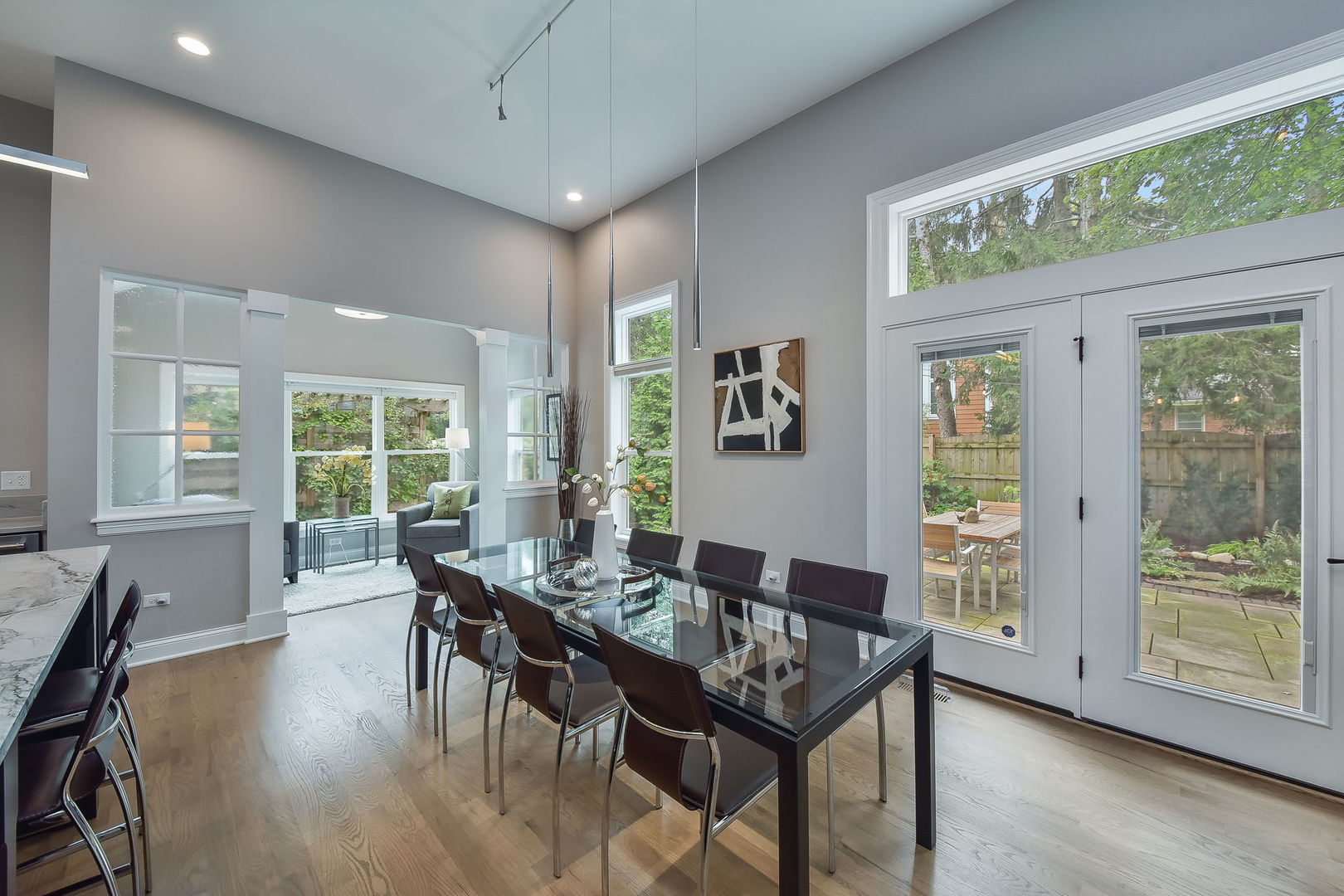436 East Hillside Road Naperville, IL 60540 - Photo 16 of 59 a dining room with furniture window wooden floor