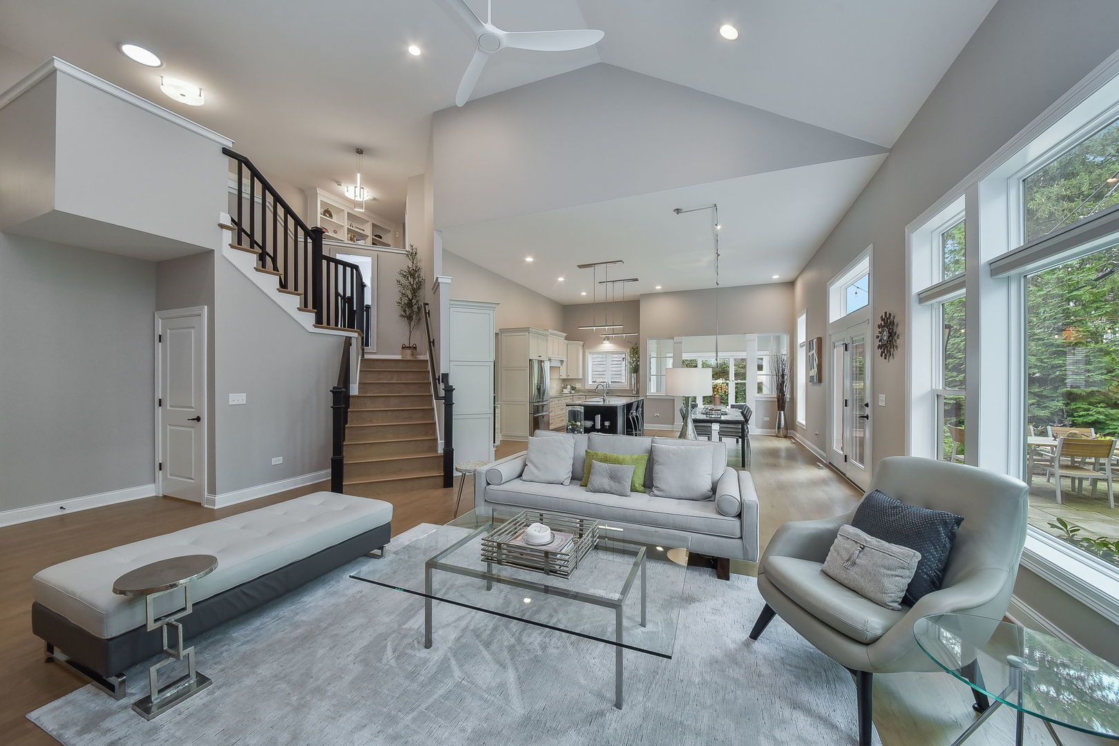436 East Hillside Road Naperville, IL 60540 - Photo 4 of 59 a living room with furniture and a large window