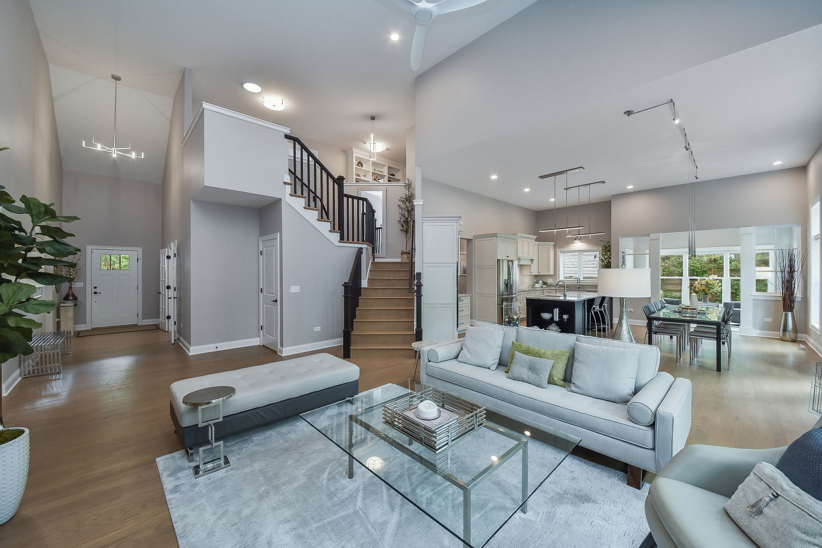 436 East Hillside Road Naperville, IL 60540 - Photo 10 of 59 a living room with furniture and wooden floor