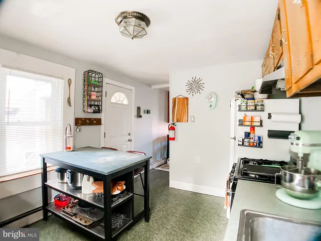 a room with furniture and a table