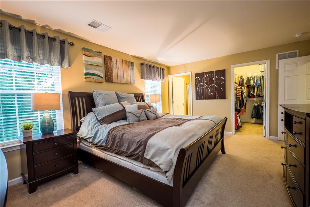 305 Broadstone Drive Mars, PA 16046 - Photo 16 of 25 A master bath and walk in closet are added bonuses to this master bedroom done in warm tones and move in ready.