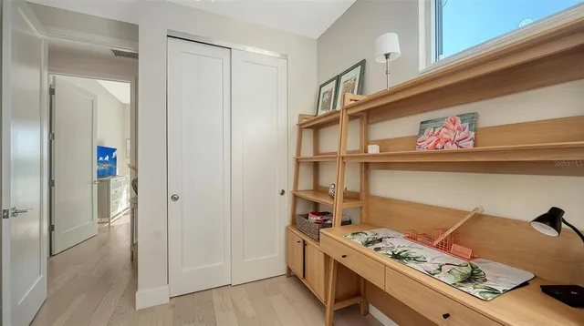 a room with storage and utility