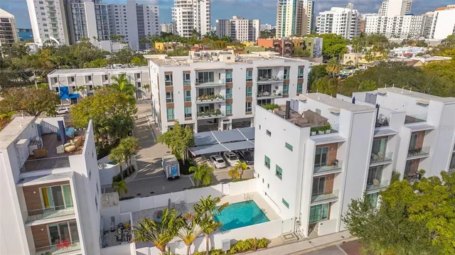 a view of balcony with city view