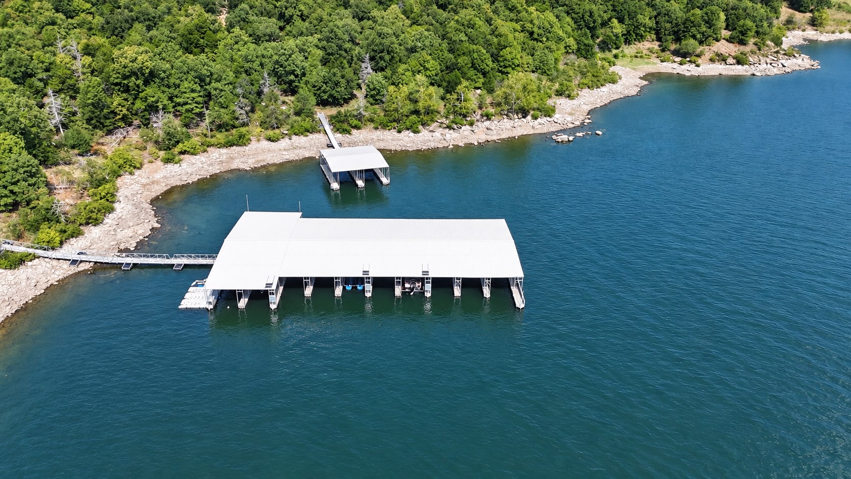 213 Patriot Pointe Road Eufaula, OK 74432 - Photo 7 of 18 Covered boat dock
