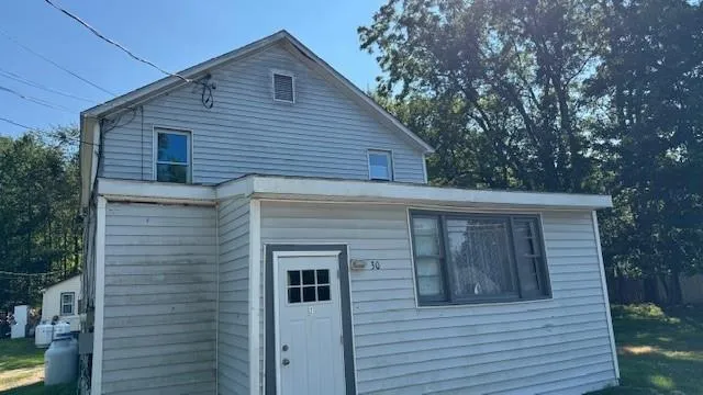 a backyard of a house