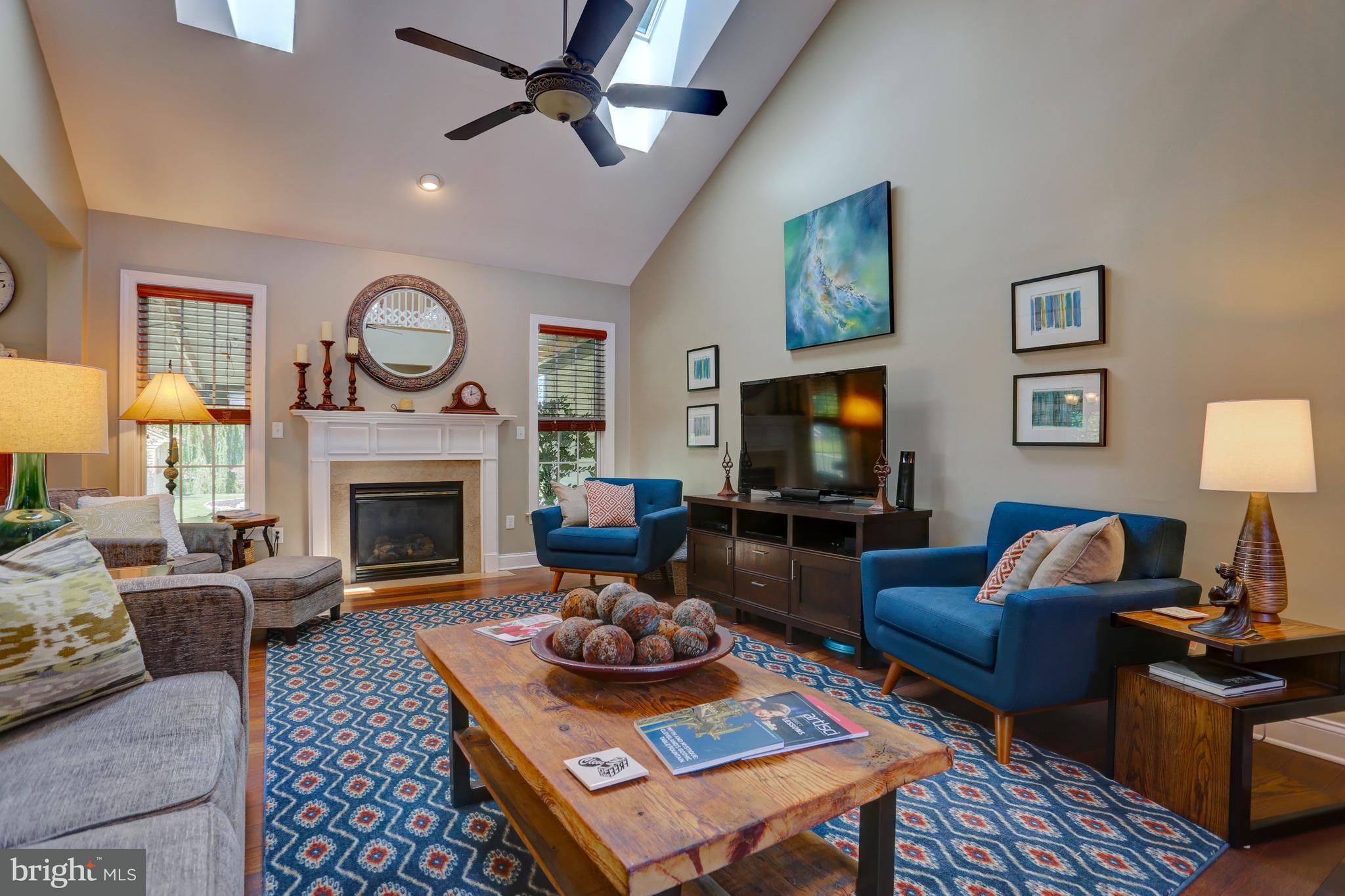 1001 Suffolk Drive Lititz, PA 17543 - Photo 6 of 37 Living room with cathedral ceilings, sky lights.