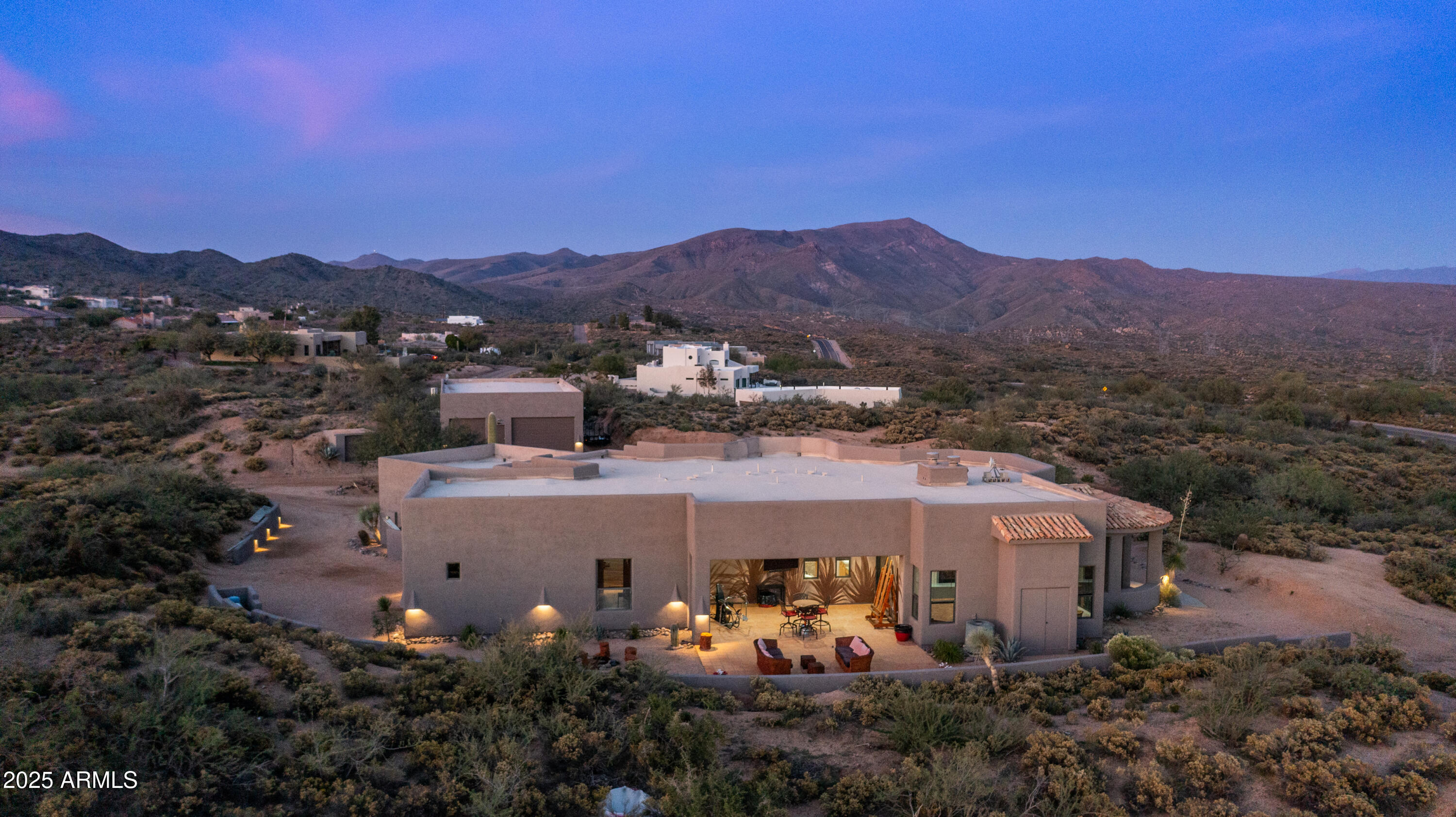 42215 North La Plata Road Scottsdale, AZ 85262 - Photo 75 of 93 a view of a town with mountains in the background