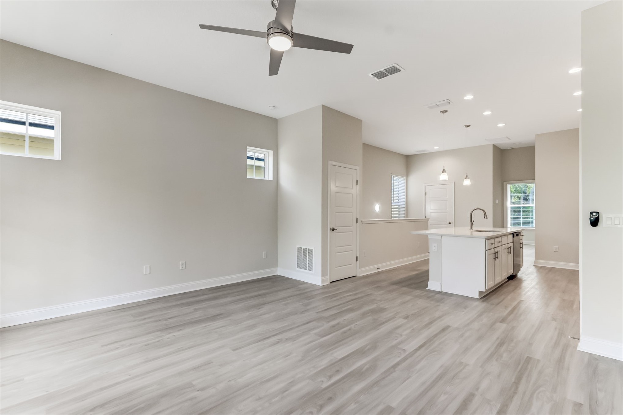 424 South 8th Street Fernandina Beach, FL 32034 - Photo 15 of 32 Open LR, Dining and kitchen