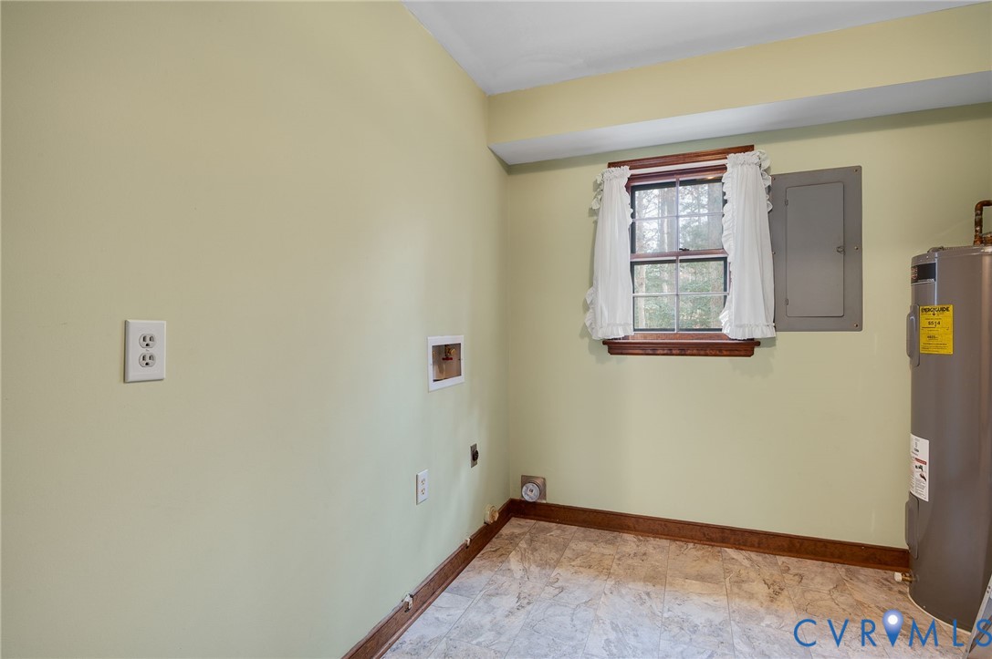 3123 Bradwill Road Richmond, VA 23225 - Photo 36 of 36 Laundry room with electric panel, water heater, ho