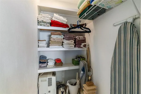 a view of storage and utility room