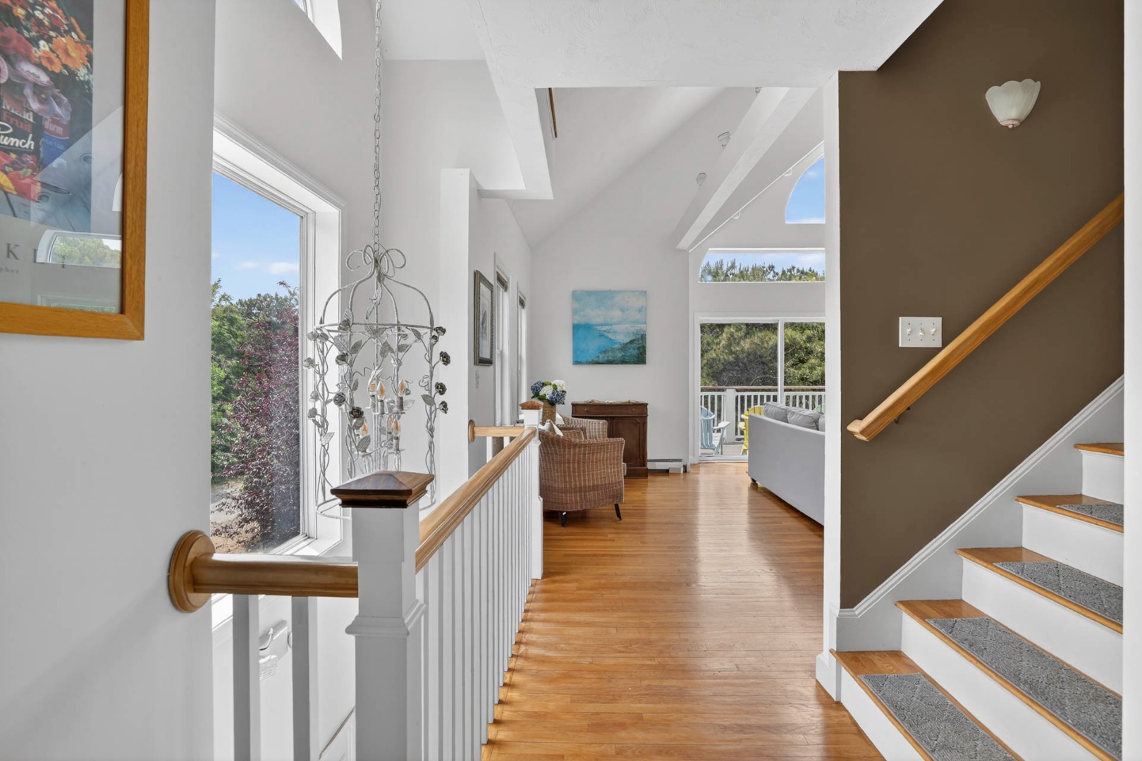 9 Thaxter Lane Edgartown, MA 02539 - Photo 25 of 53 a view of entryway and hall with wooden floor