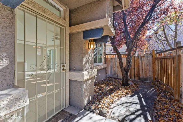 a house view with a backyard space