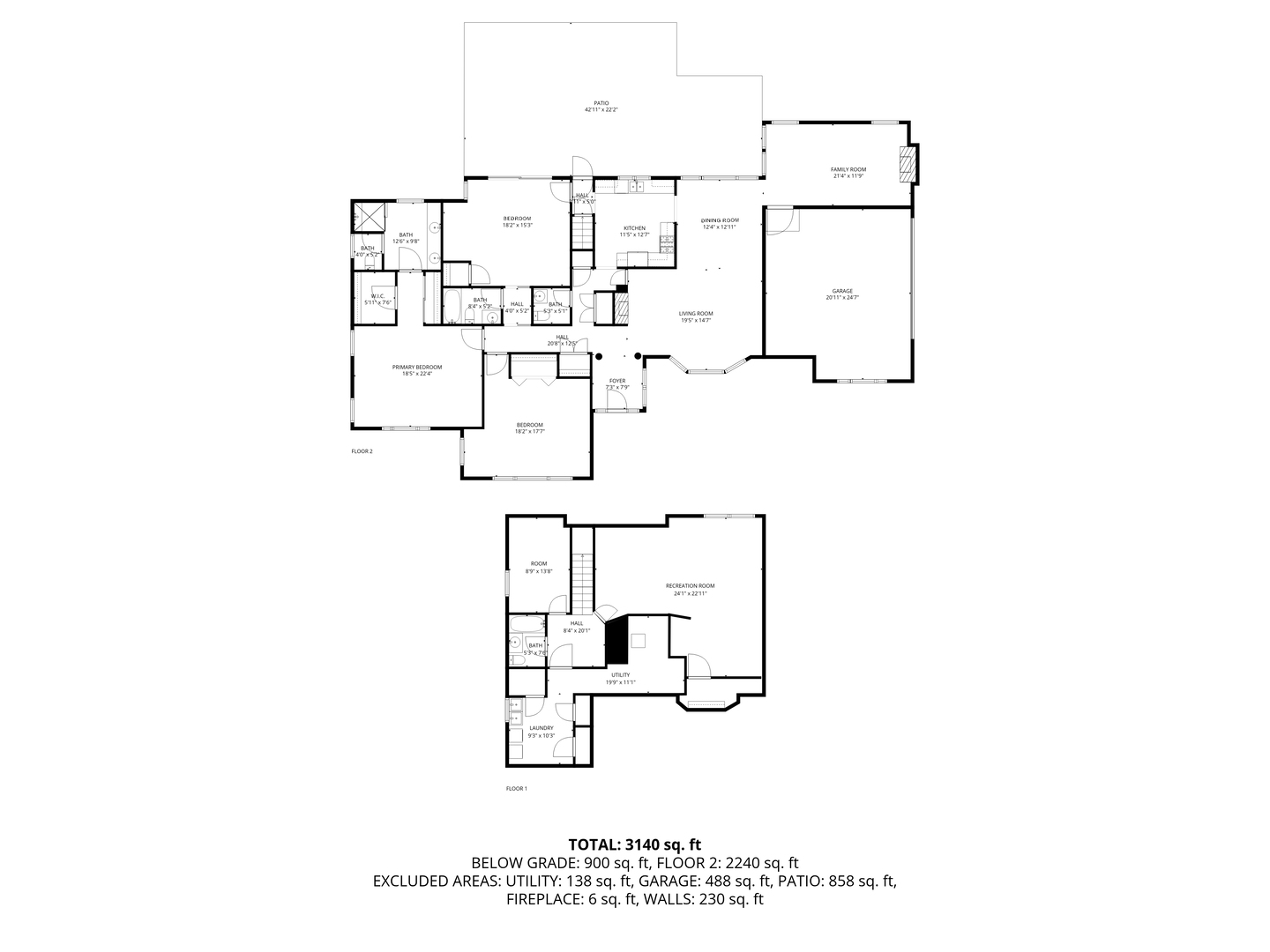 1125 Golfview Road Glenview, IL 60025 - Photo 44 of 44 a picture of floor plan