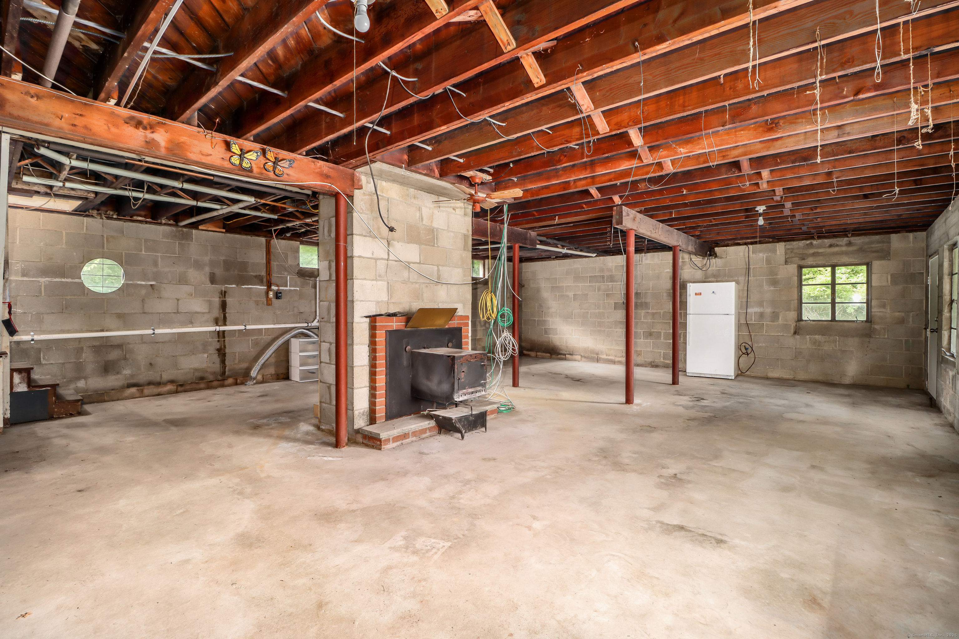 22 Lonetown Road Redding, CT 06896 - Photo 31 of 37 a view of room with wooden ceiling