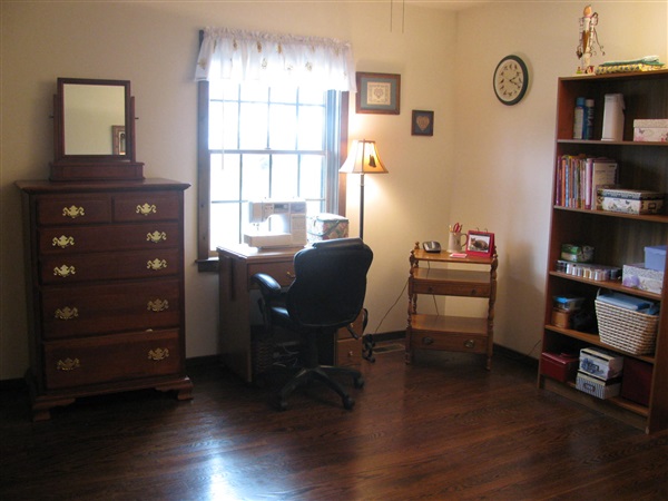 4305 Supinlick Ridge Road Mount Jackson, VA 22842 - Photo 14 of 30 a view of a workspace with furniture and a window