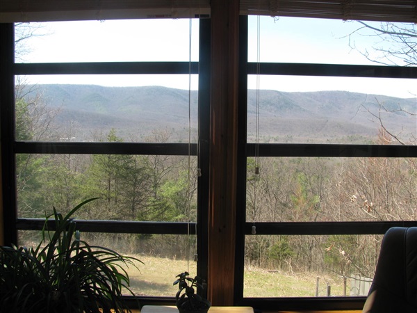 4305 Supinlick Ridge Road Mount Jackson, VA 22842 - Photo 10 of 30 a view of a lake from a window