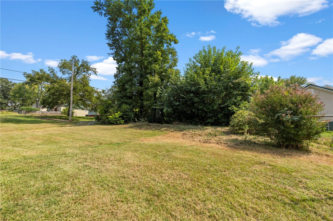 201 South 8th Street Easley, SC 29640 - Photo 26 of 28 Mature trees frame the gentle grassy slope of this open outdoor space.