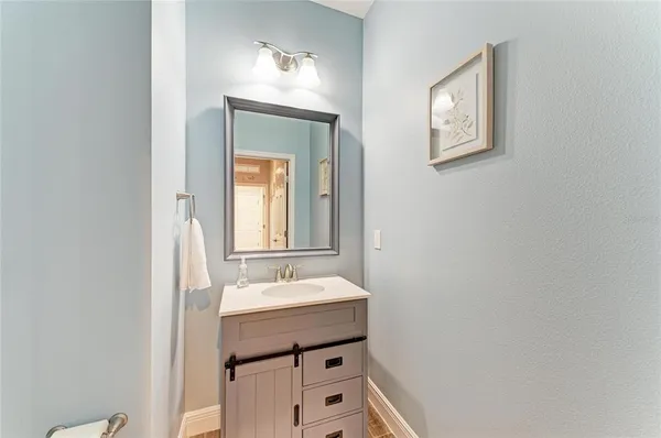 a view of swimming pool with outdoor seating