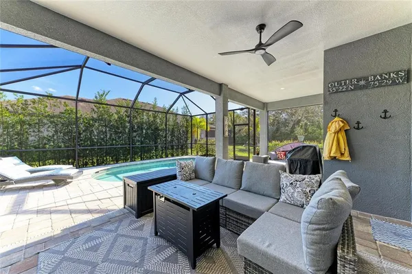 a view of a city from a terrace