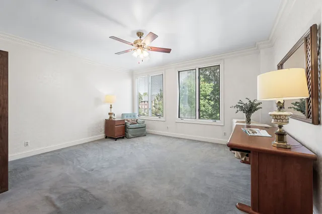 a spacious bathroom with a double vanity sink mirror and double