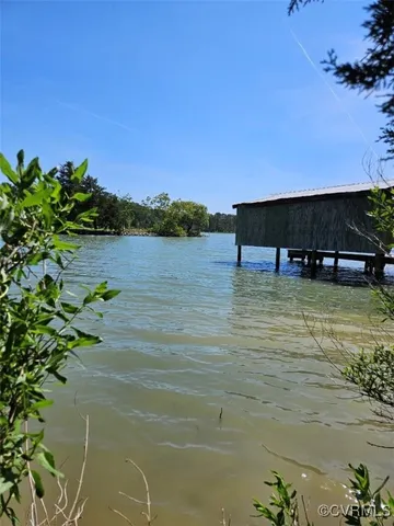 a view of a lake with outdoor space