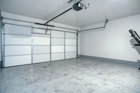 a view of a garage