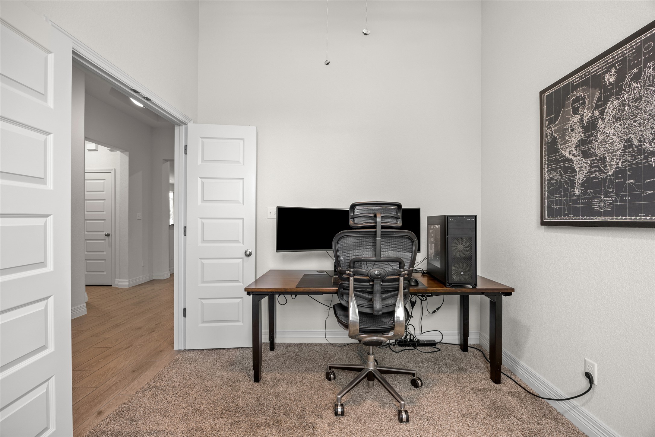 704 Muster Bend Georgetown, TX 78626 - Photo 5 of 38 Office with light wood-style floors and a high ceiling