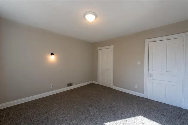 a view of an empty room