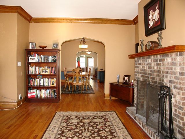376 Addison Road Riverside, IL 60546 - Photo 5 of 18 a living room with furniture a rug and a table