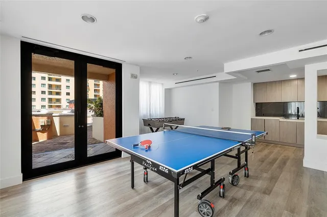 a view of a city with tall buildings