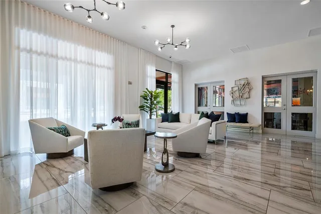 a view of a hallway with entryway