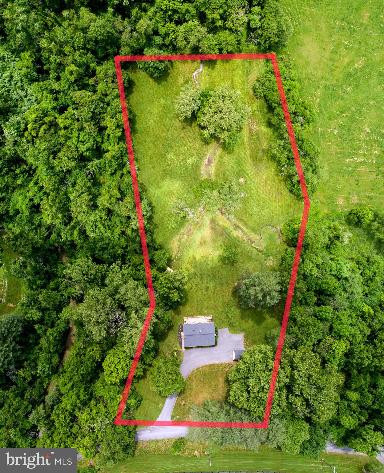 34743 Welbourne Road Middleburg, VA 20117 - Photo 5 of 5 Aerial view of property w/cleared area behind