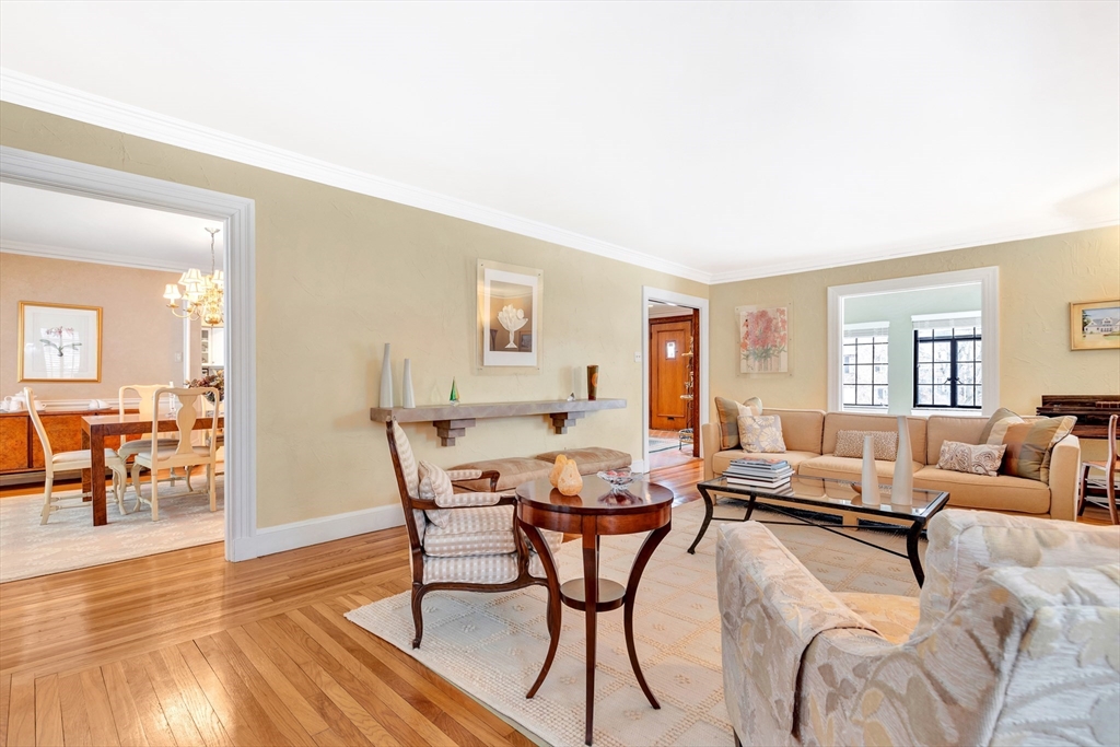 127 Gordon Road Newton, MA 02468 - Photo 8 of 24 a living room with furniture and a wooden floor