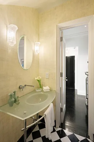 a living room with furniture and a couch