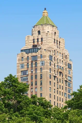 a view of a city with tall buildings
