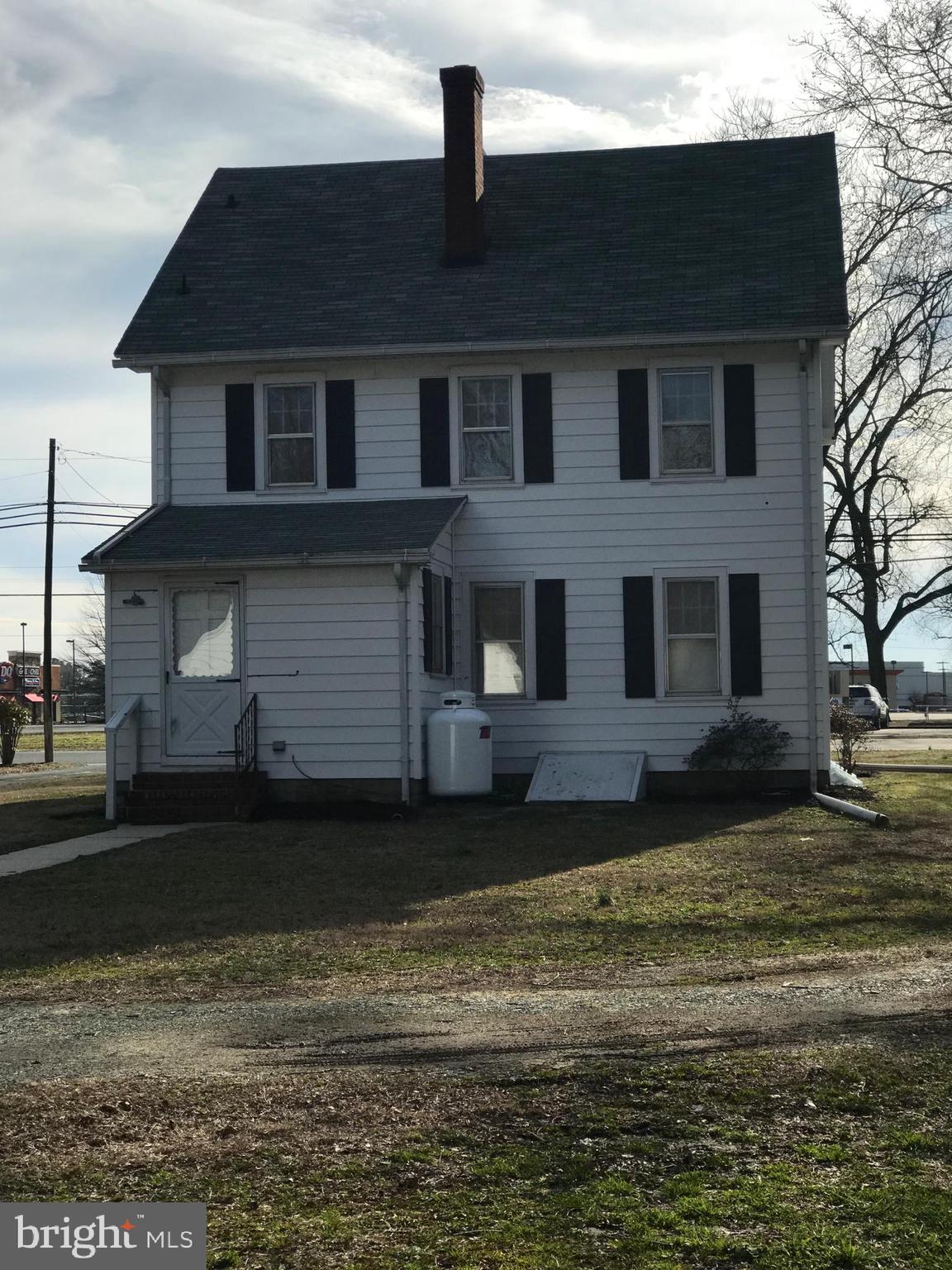 back of the house toward the road
