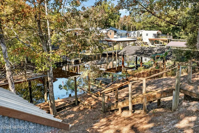 a backyard of a house