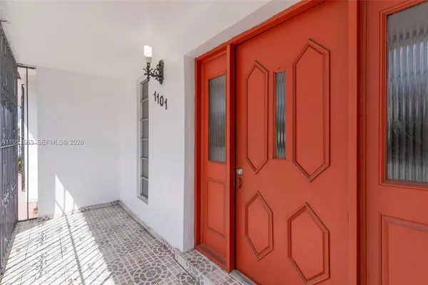 a view of a entryway