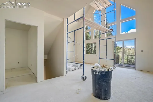 a view of a door of the house