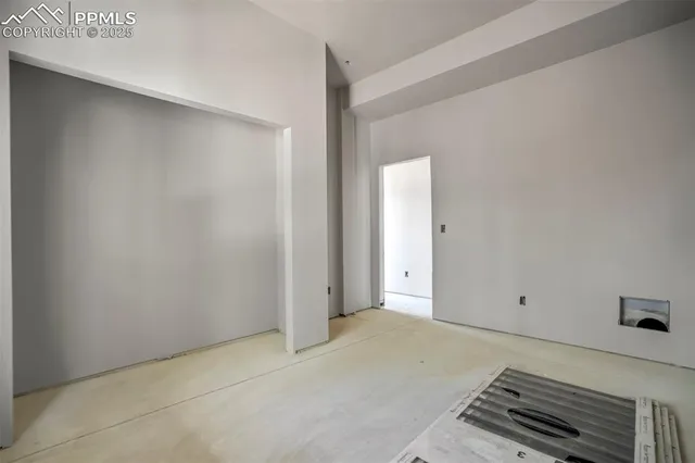 a bathroom with a mirror