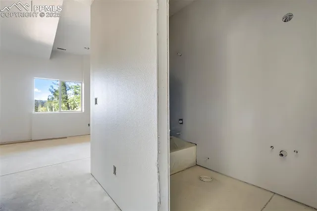 a view of a backyard door