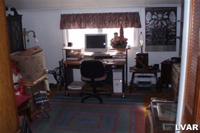 344 Beaver Valley Road Stroudsburg, PA 18360 - Photo 9 of 11 a view of workspace with wooden floor windows