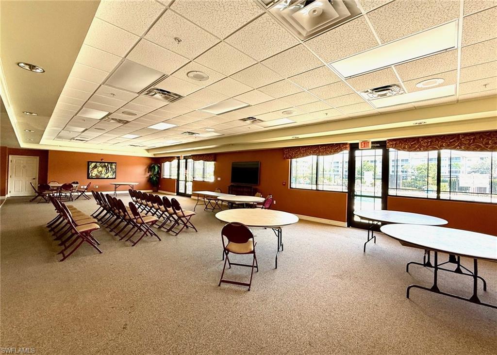 8450 Kingbird Loop, Unit 431 Estero, FL 33967 - Photo 42 of 47 Recreation room with a paneled ceiling