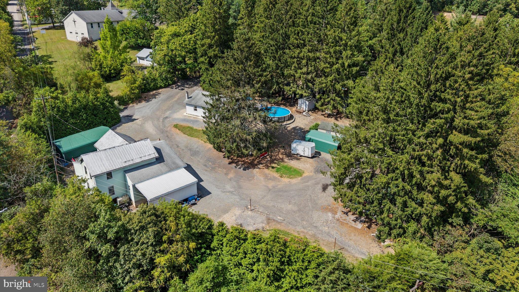 239 Hill Street Lykens, PA 17048 - Photo 35 of 43 an aerial view of a house with a yard