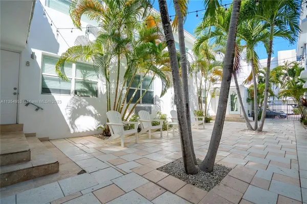 a view of outdoor space with a patio