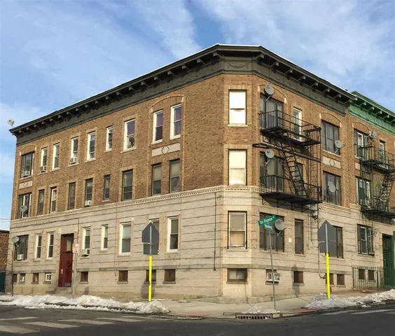 a front view of a building