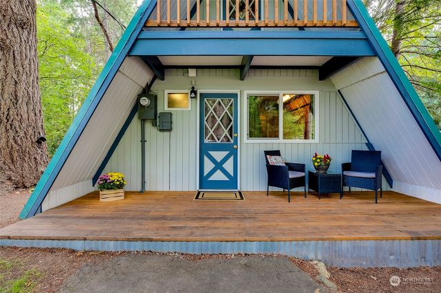 a view of outdoor space with seating