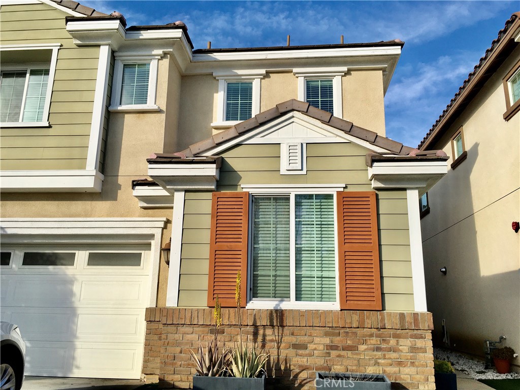 a front view of a house