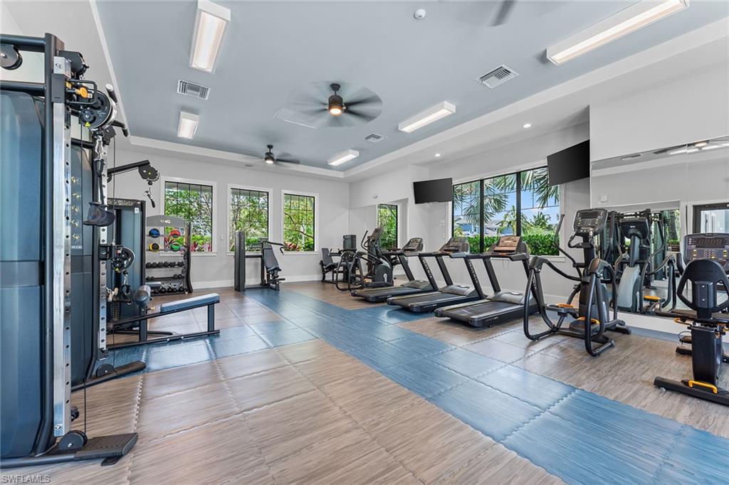 2609 Seychelles Circle, Unit 1608 Naples, FL 34112 - Photo 33 of 35 a view of a room with lots of gym equipment