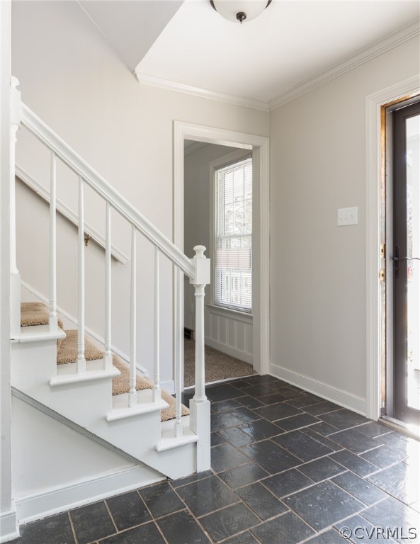 13812 Barnes Spring Road Midlothian, VA 23112 - Photo 2 of 50 a view of staircase with white walls and windows